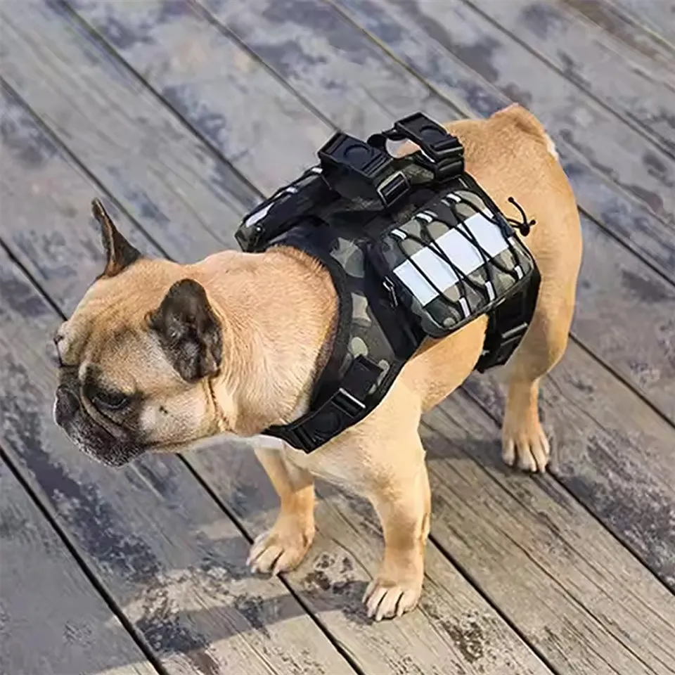 Postroj pre psa so sedlovými taškami